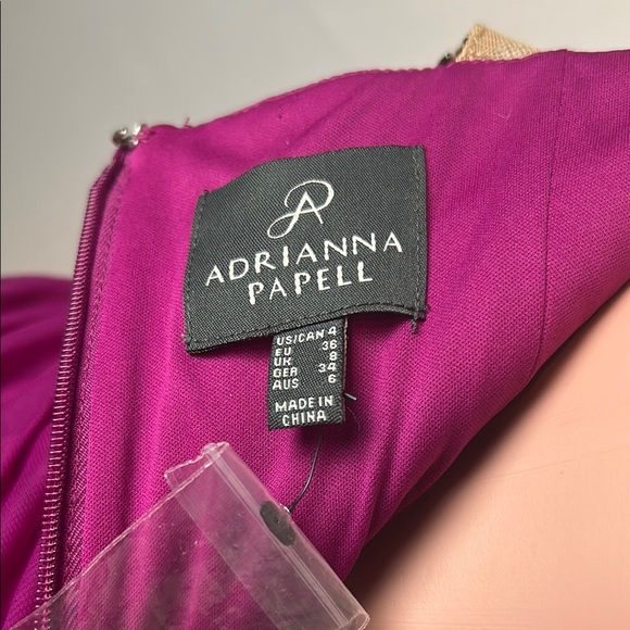 ADRIANNA  PAPELL EMBELLISHED STRAPLESS SEXY DRESS SIZE 4 NEW Without Tags - Picture 12 of 13